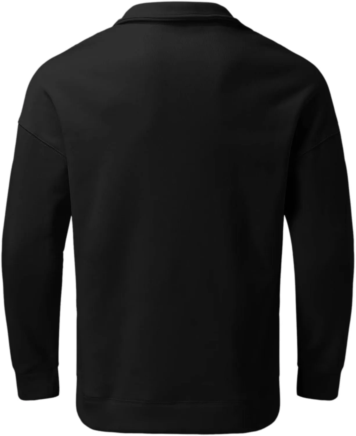 Adult 1/4 Zip Sweatshirt Loose Fit Track Quarter-Zip Pullover Sweatshirt Fall Winter Lightweight Long Sleeve T-Shirt for Men