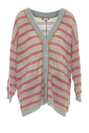 Alberta Ferretti Striped Cardigan