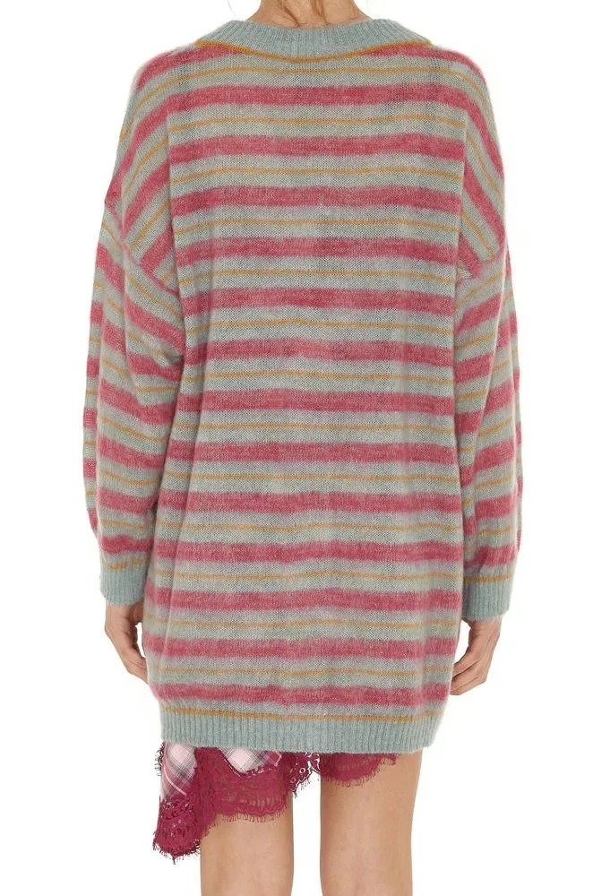 Alberta Ferretti Striped Cardigan