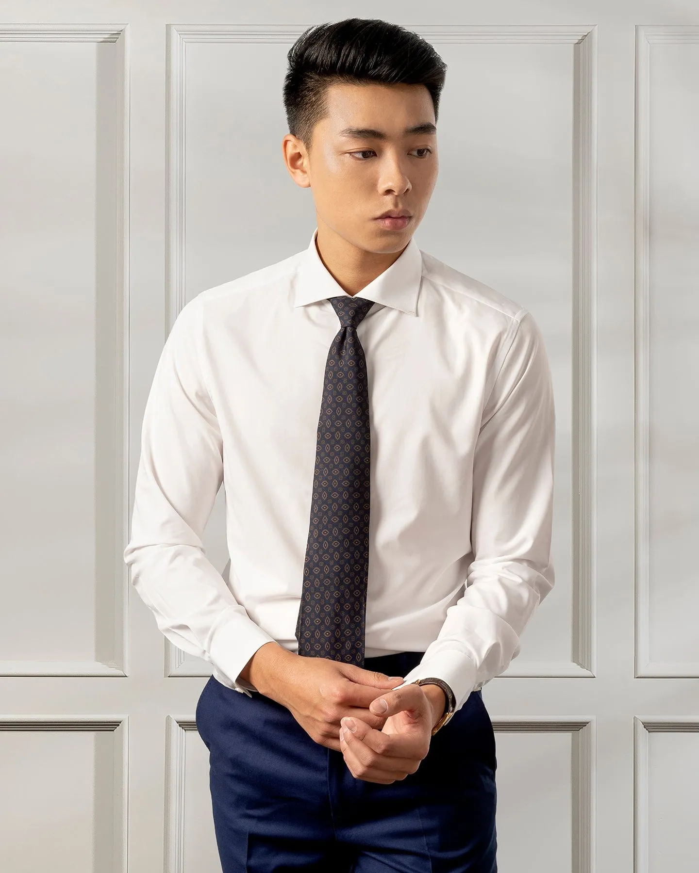 Angelo Bamboo White Shirt