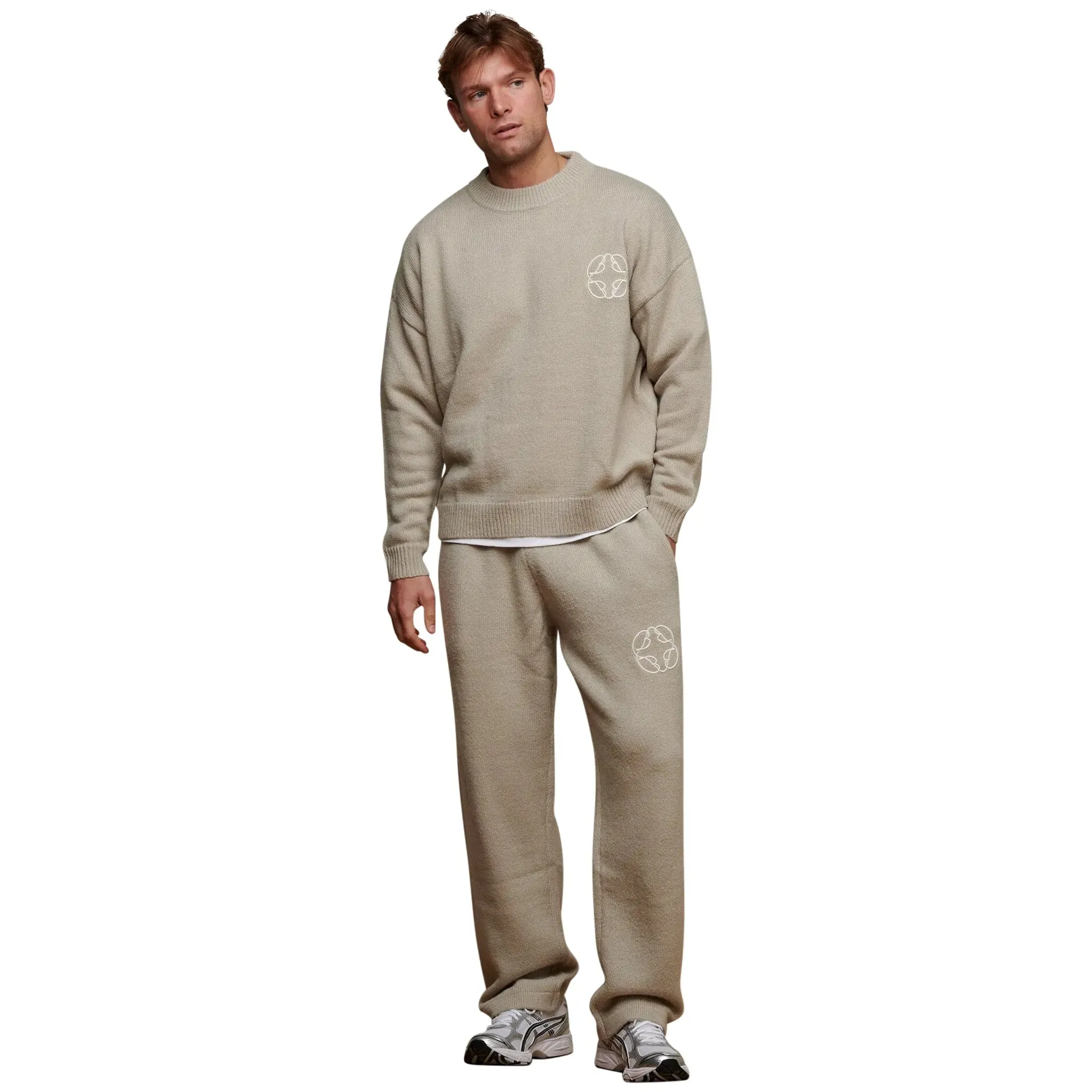 Belier Taupe Mohair Knit Sweatpants