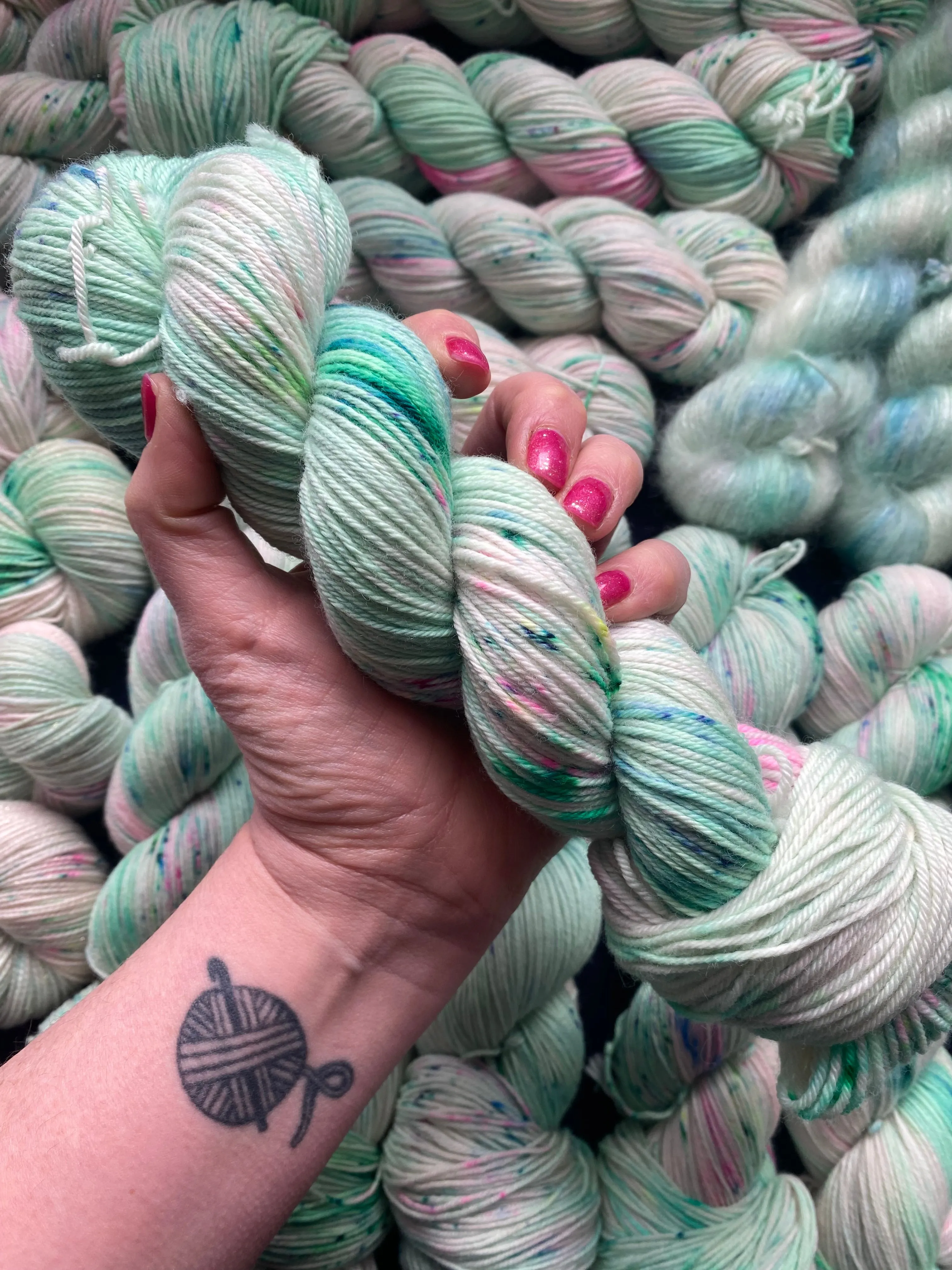 Blakeney Point  - Hand dyed - lace weight yarn - 50g/420m - kid mohair - silk