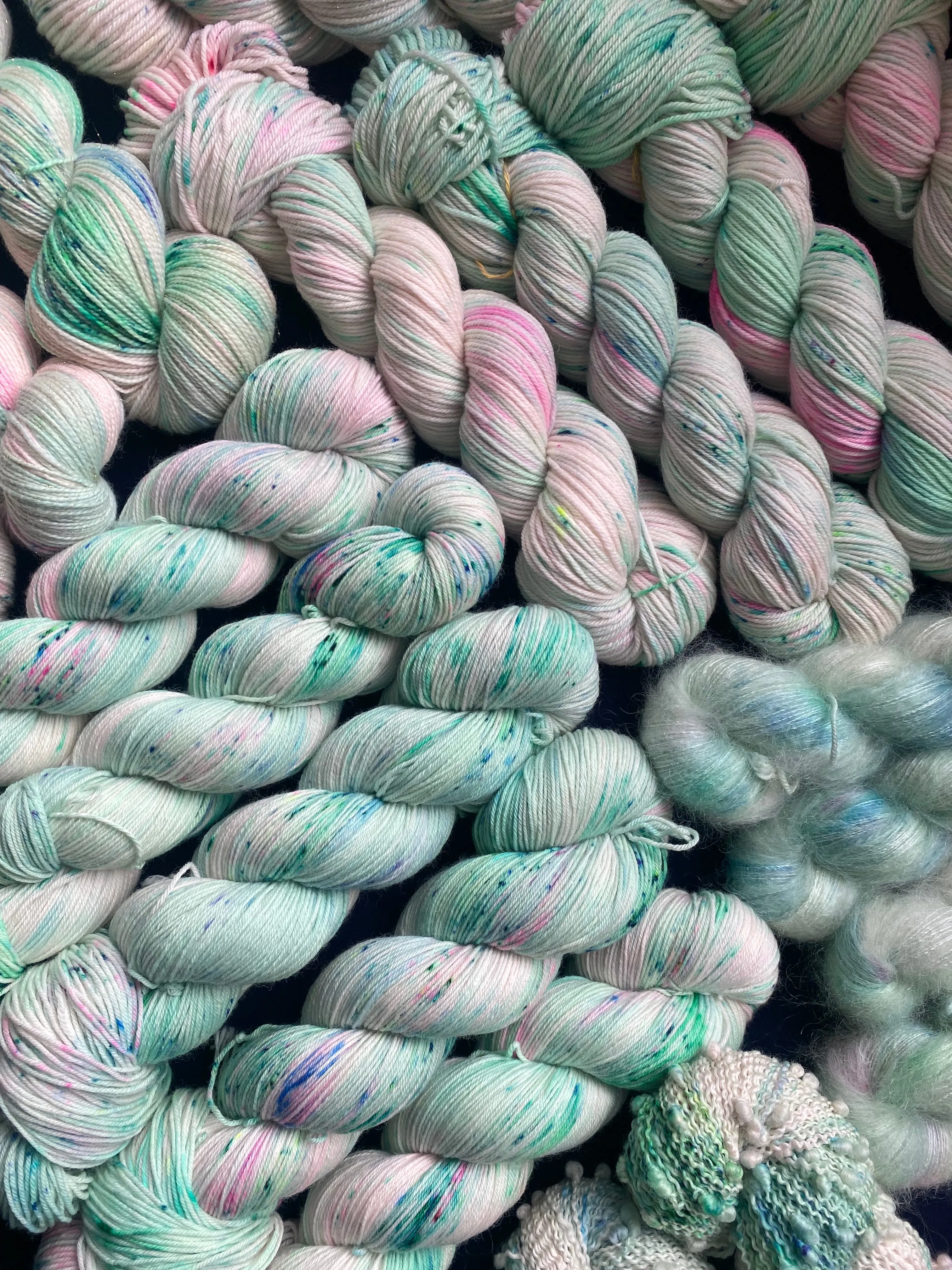 Blakeney Point  - Hand dyed - lace weight yarn - 50g/420m - kid mohair - silk