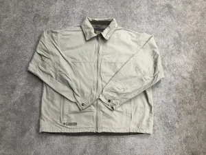 Columbia Jackets Mens Large Beige Blouson Jacket Full Zip Up Long Sleeve Outdoor