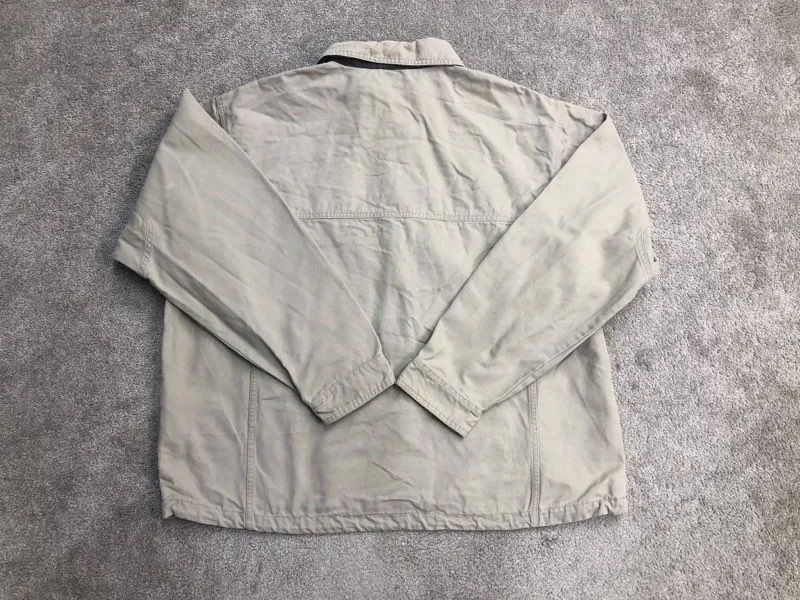 Columbia Jackets Mens Large Beige Blouson Jacket Full Zip Up Long Sleeve Outdoor