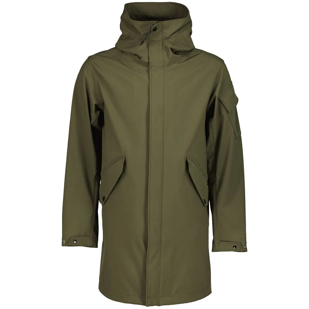 C.P. Soft Shell Long Hooded Parka