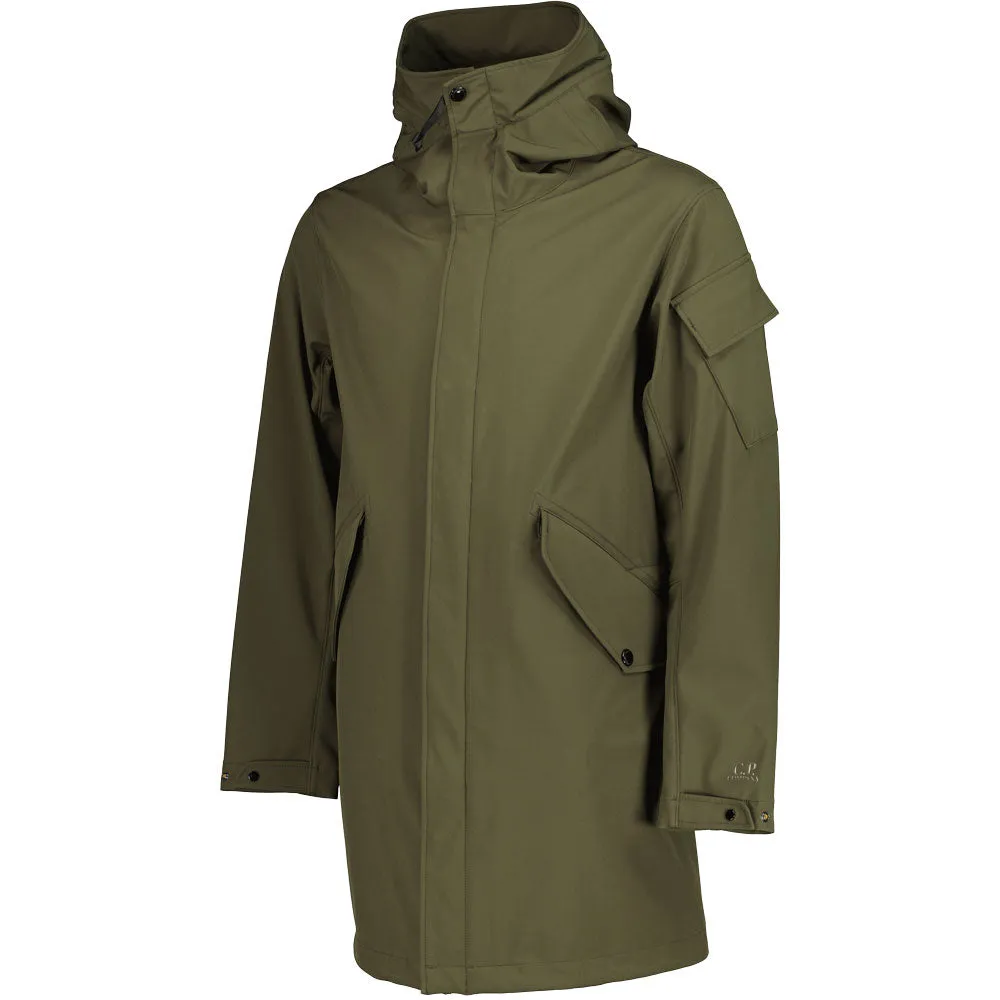 C.P. Soft Shell Long Hooded Parka