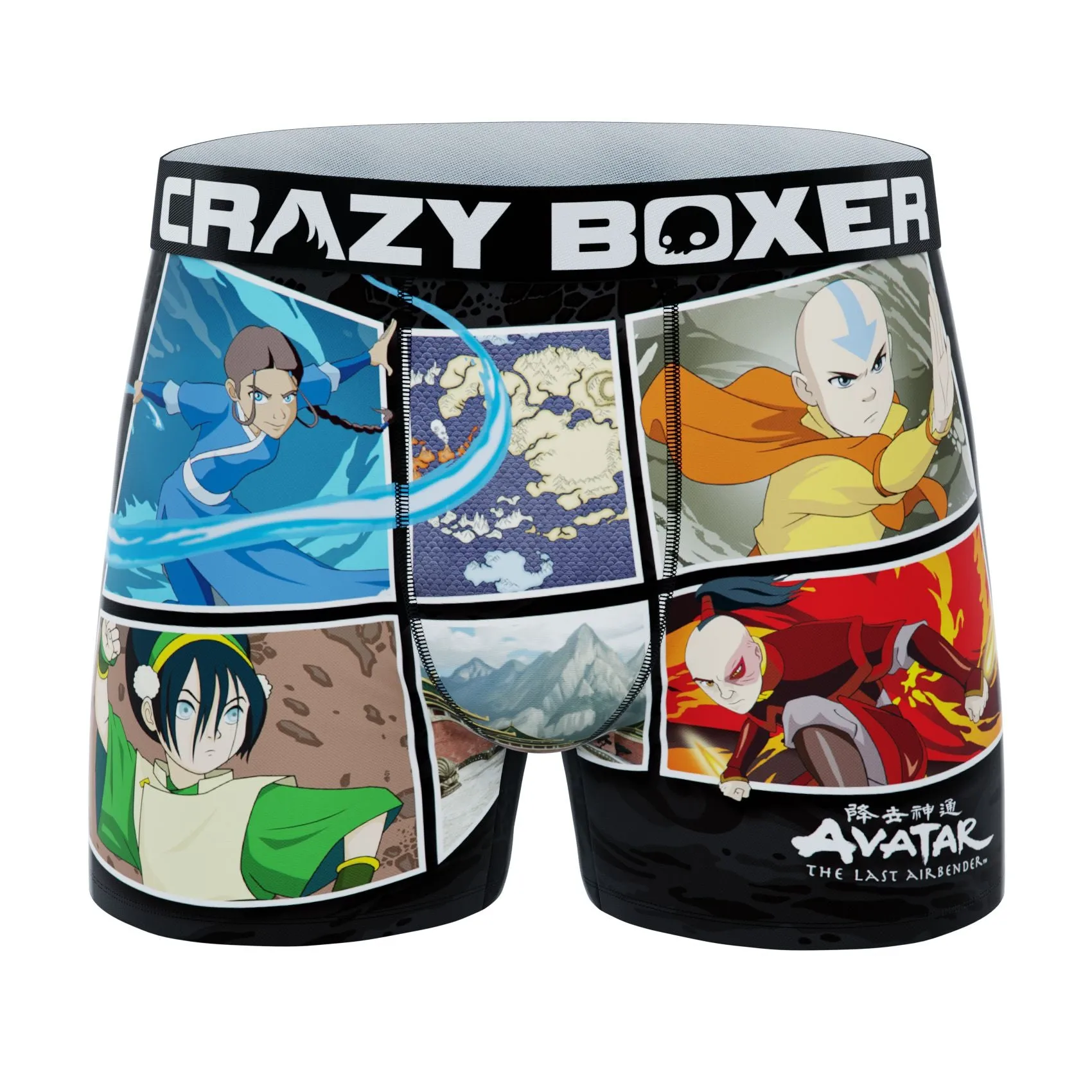 CRAZYBOXER Avatar Element Boxer Briefs (2 Pack)
