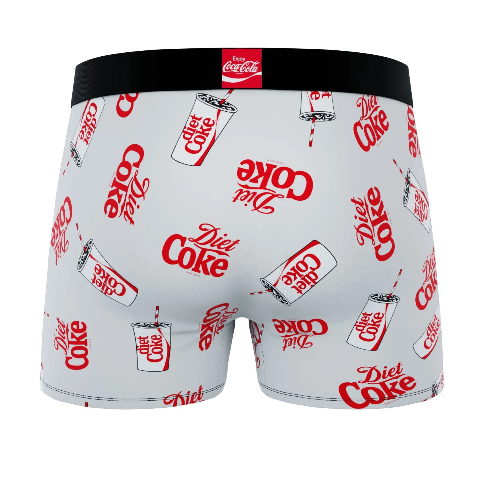 CRAZYBOXER Coca-Cola Diet Coke Men's Boxer Briefs (Creative Packaging)