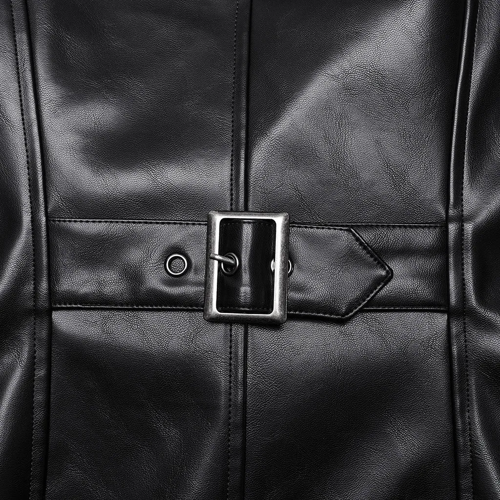 Crescendo PU Trench Coat