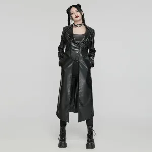 Crescendo PU Trench Coat