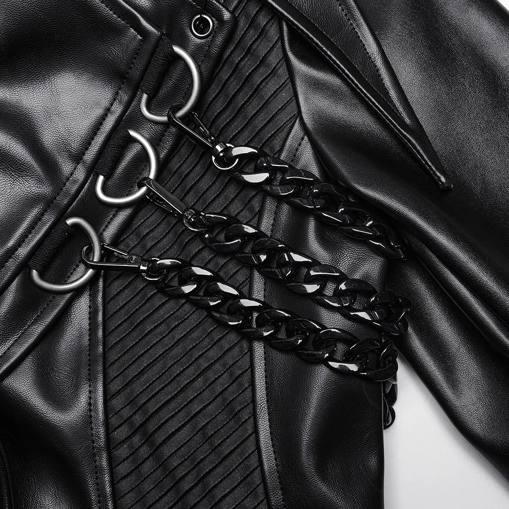 Crescendo PU Trench Coat