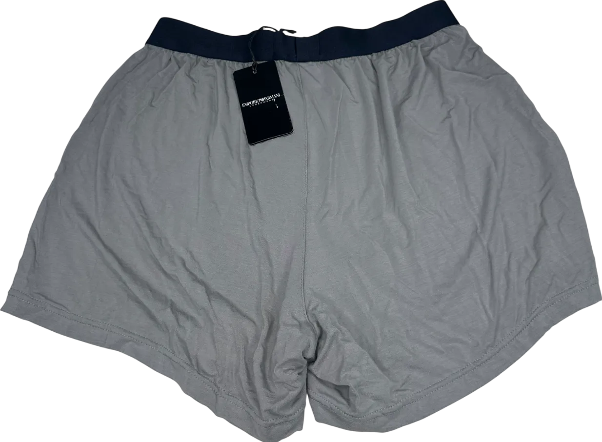 Emporio Armani Grey Jacquard Boxers UK S