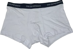Emporio Armani White Logo Boxers UK XL