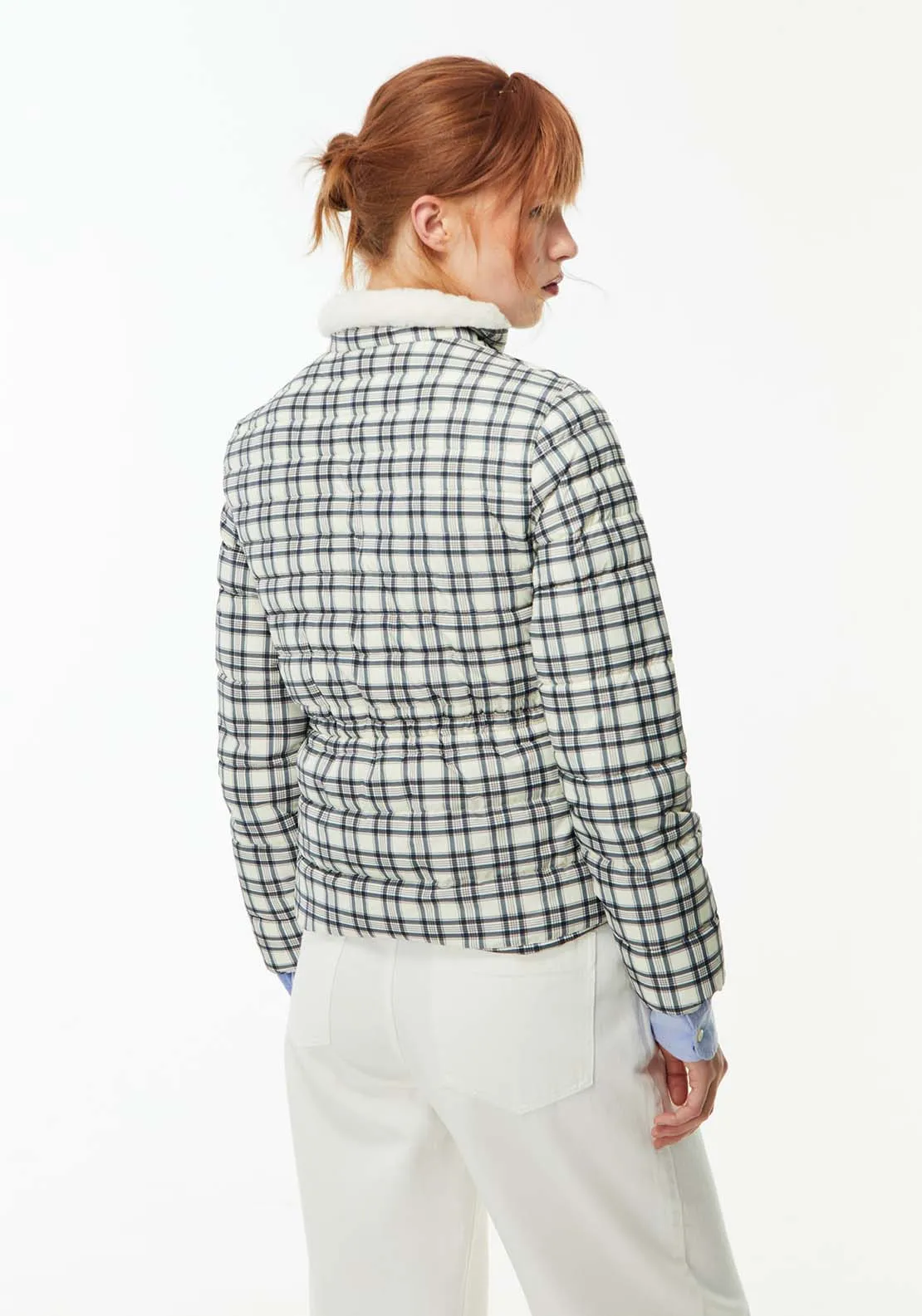 Furry Printed Parka - Black