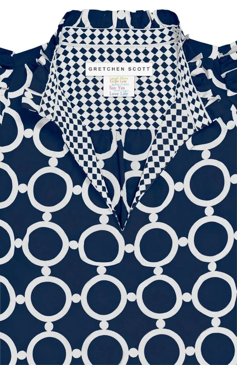 Gretchen Scott | Outta Sight Tunic Dress | Women's | Navy Dip & Dot