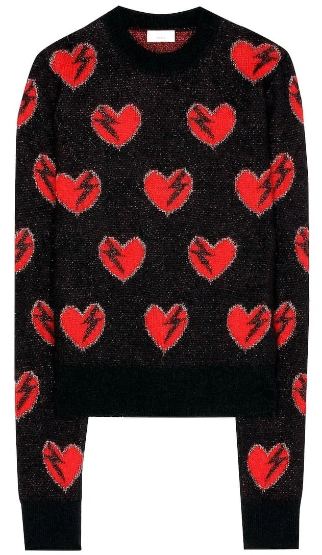 Heart Cashmere Wool Sweater