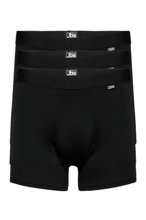 JBS 3-Pack Microfiber Boxers Black