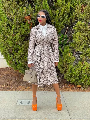 Kloe Vegan Leather Trench Coat