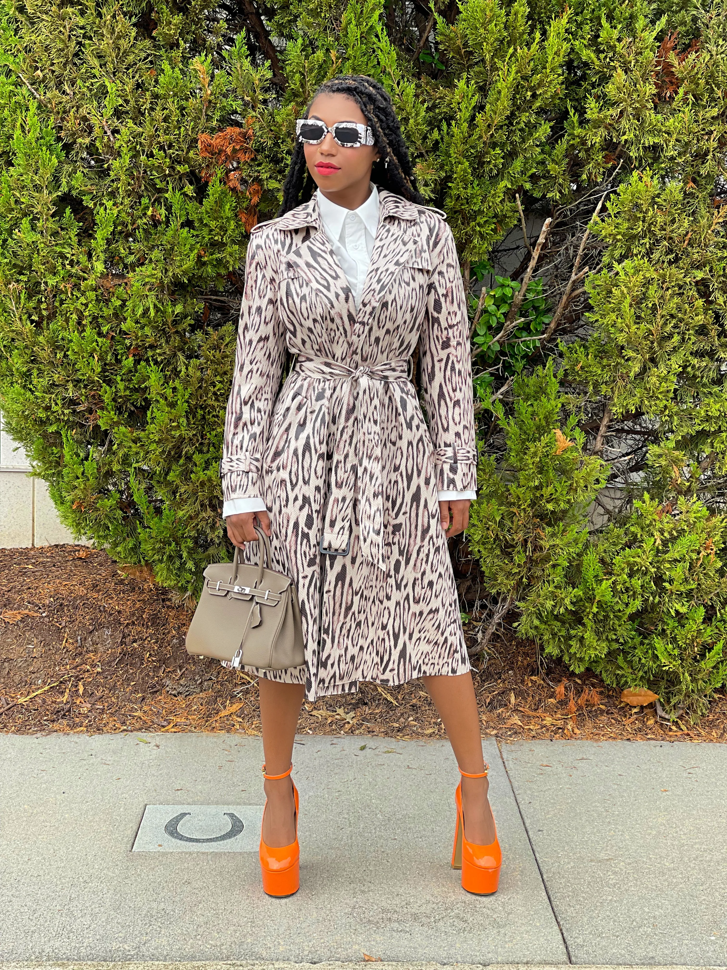 Kloe Vegan Leather Trench Coat
