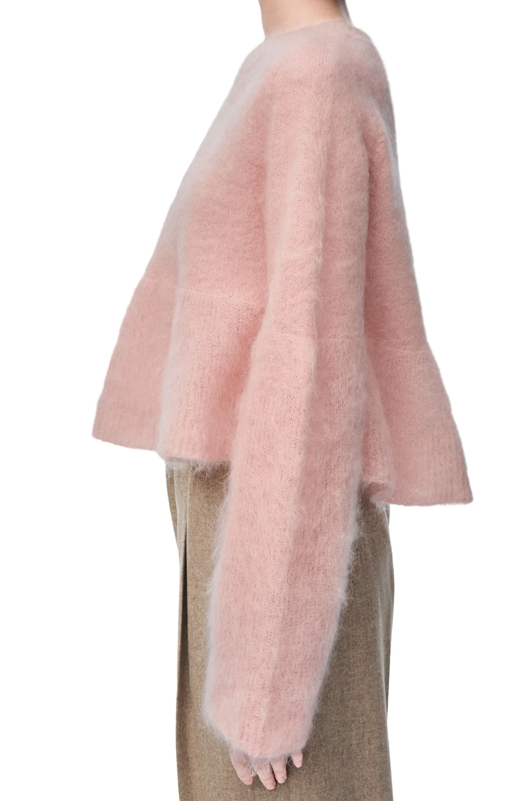 LOEWE MOHAIR SWEATER LIGHT PINK