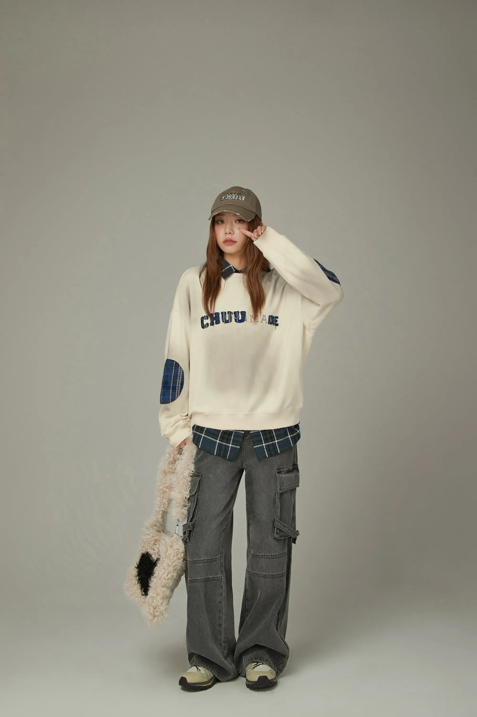 Logo Printed Lettering Sweatshirt