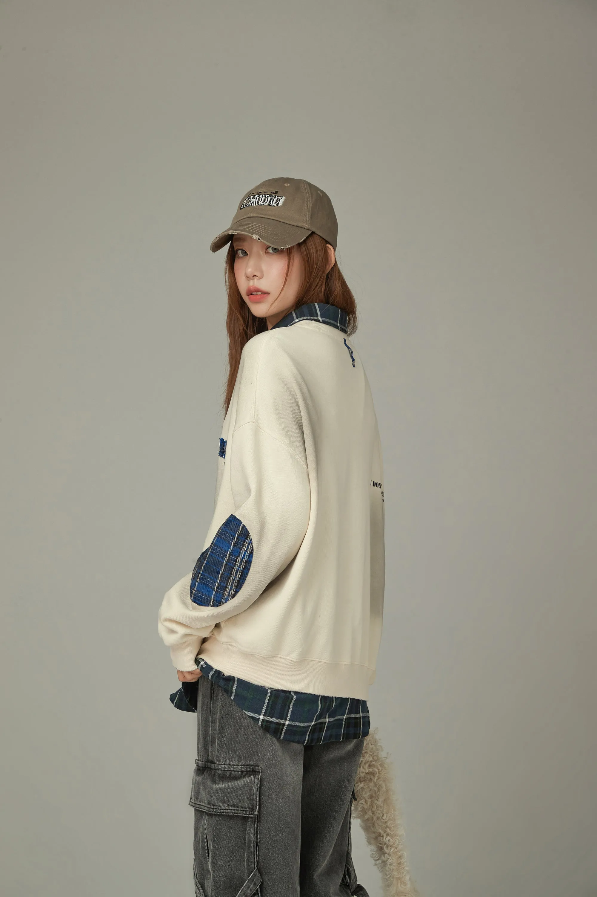 Logo Printed Lettering Sweatshirt