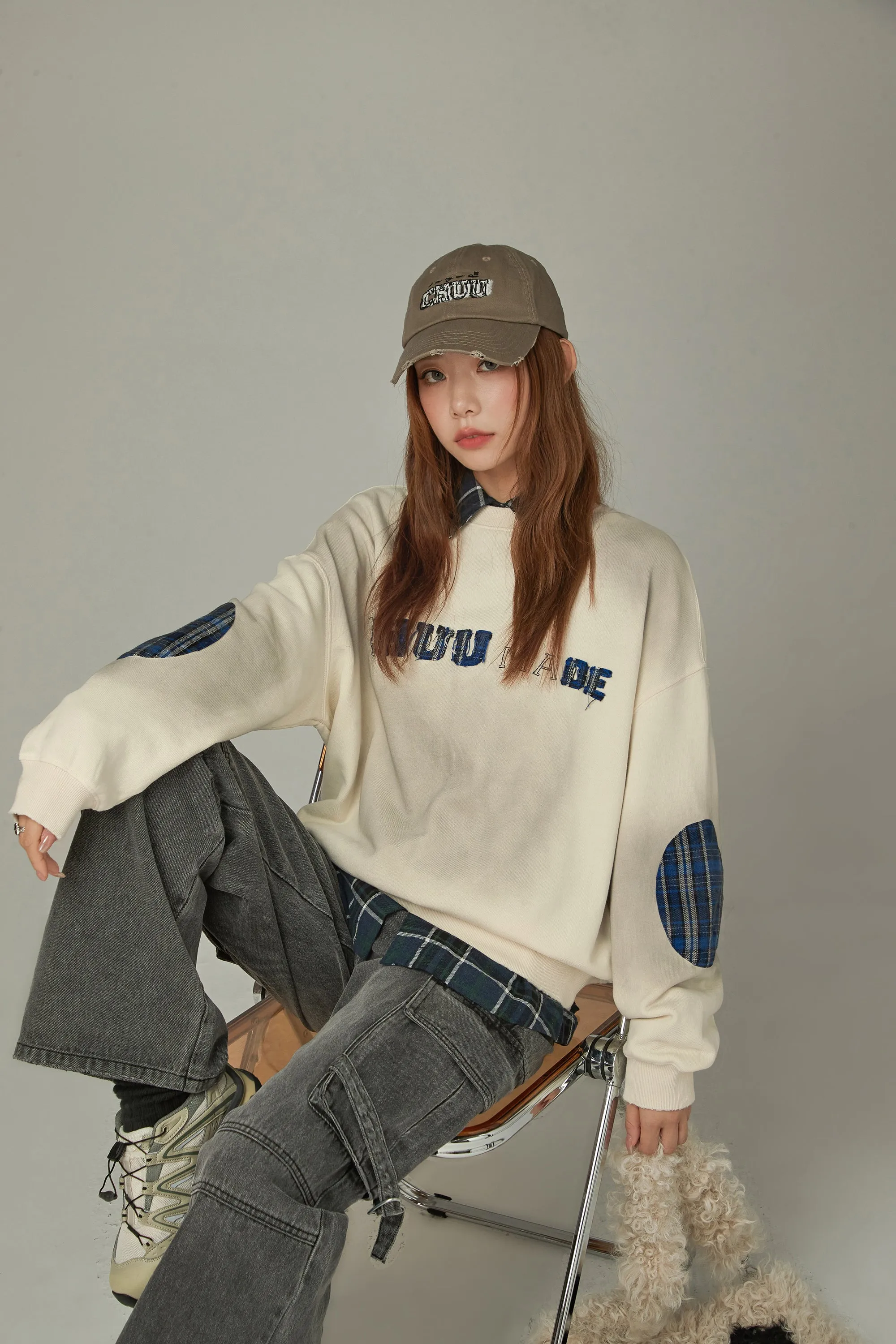 Logo Printed Lettering Sweatshirt