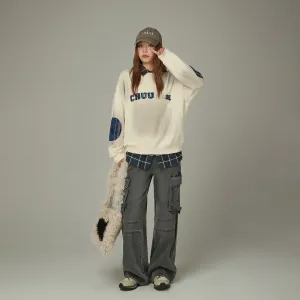 Logo Printed Lettering Sweatshirt