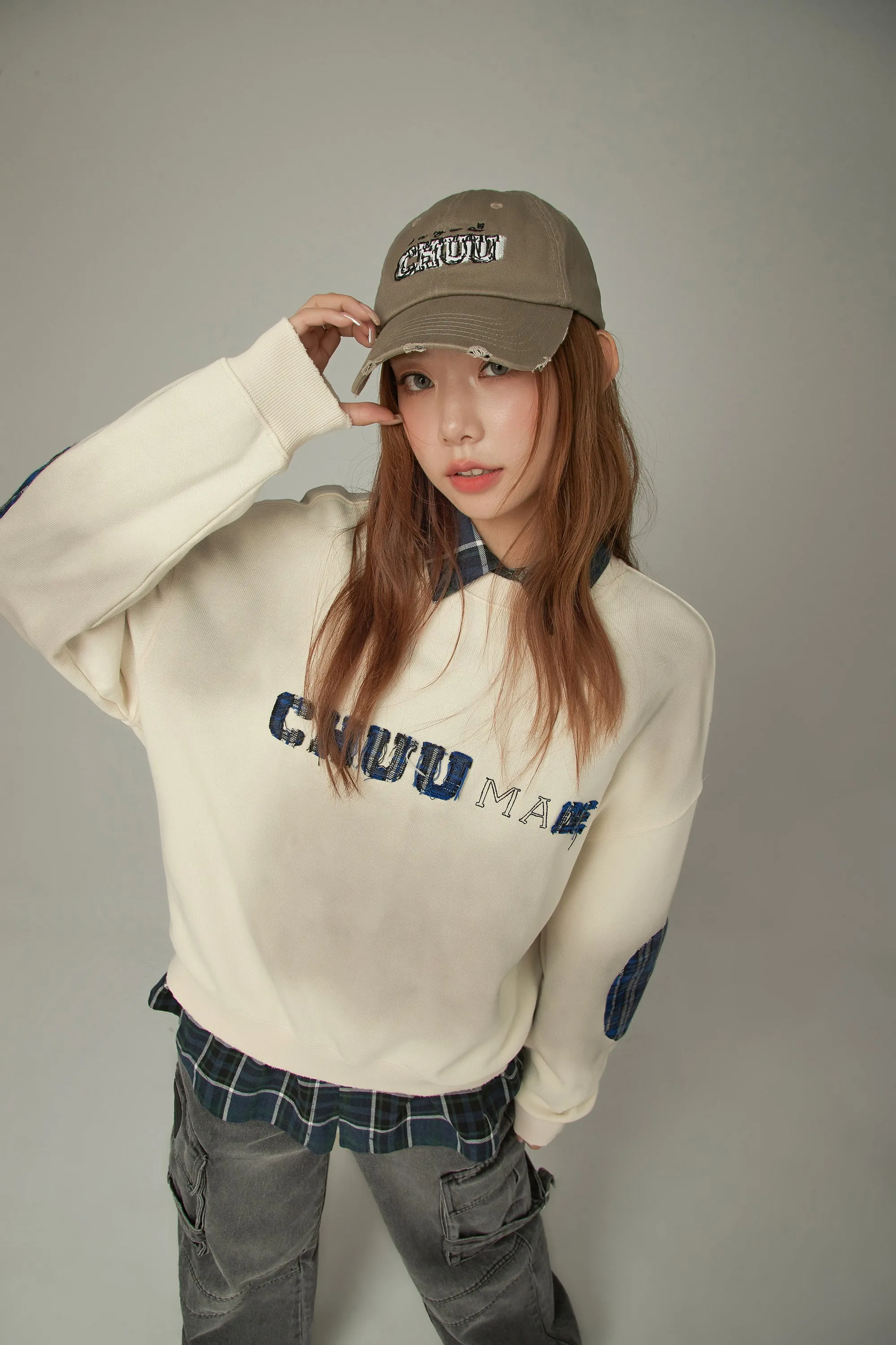 Logo Printed Lettering Sweatshirt
