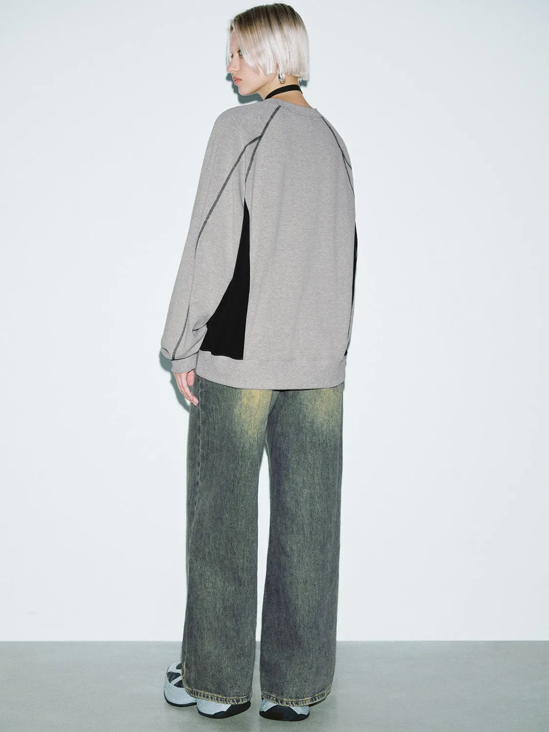 Loose Printed Sweatshirts