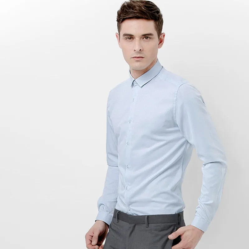 Men suits shirt blue fashion handsome