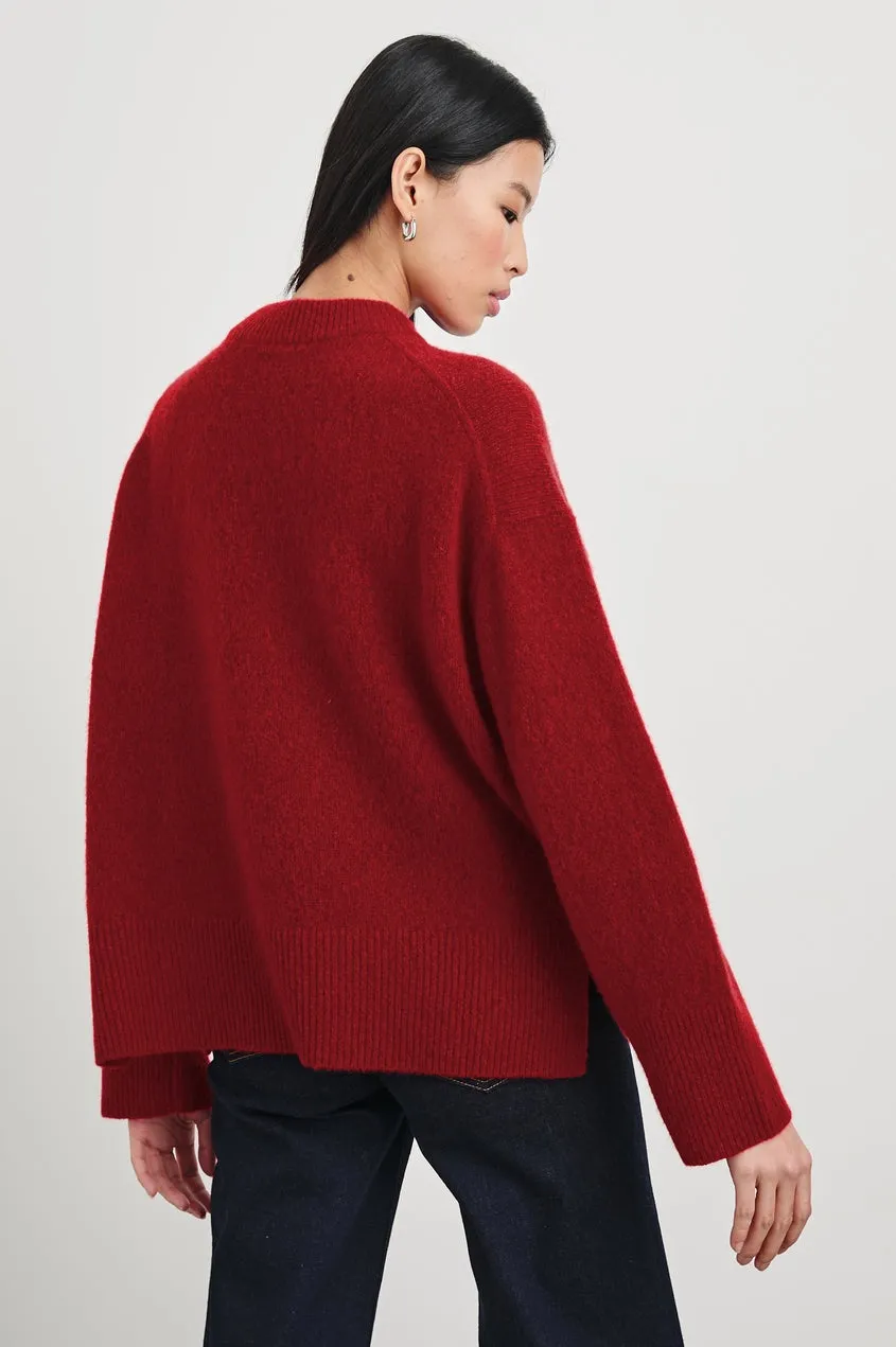 Merlot Relaxed Fit Miranda Sweater