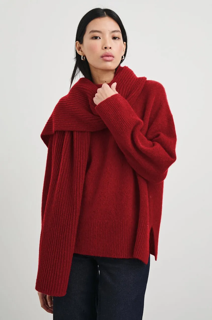 Merlot Relaxed Fit Miranda Sweater
