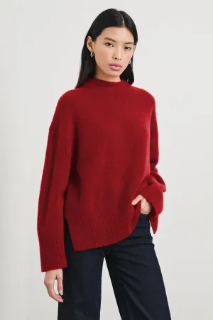 Merlot Relaxed Fit Miranda Sweater