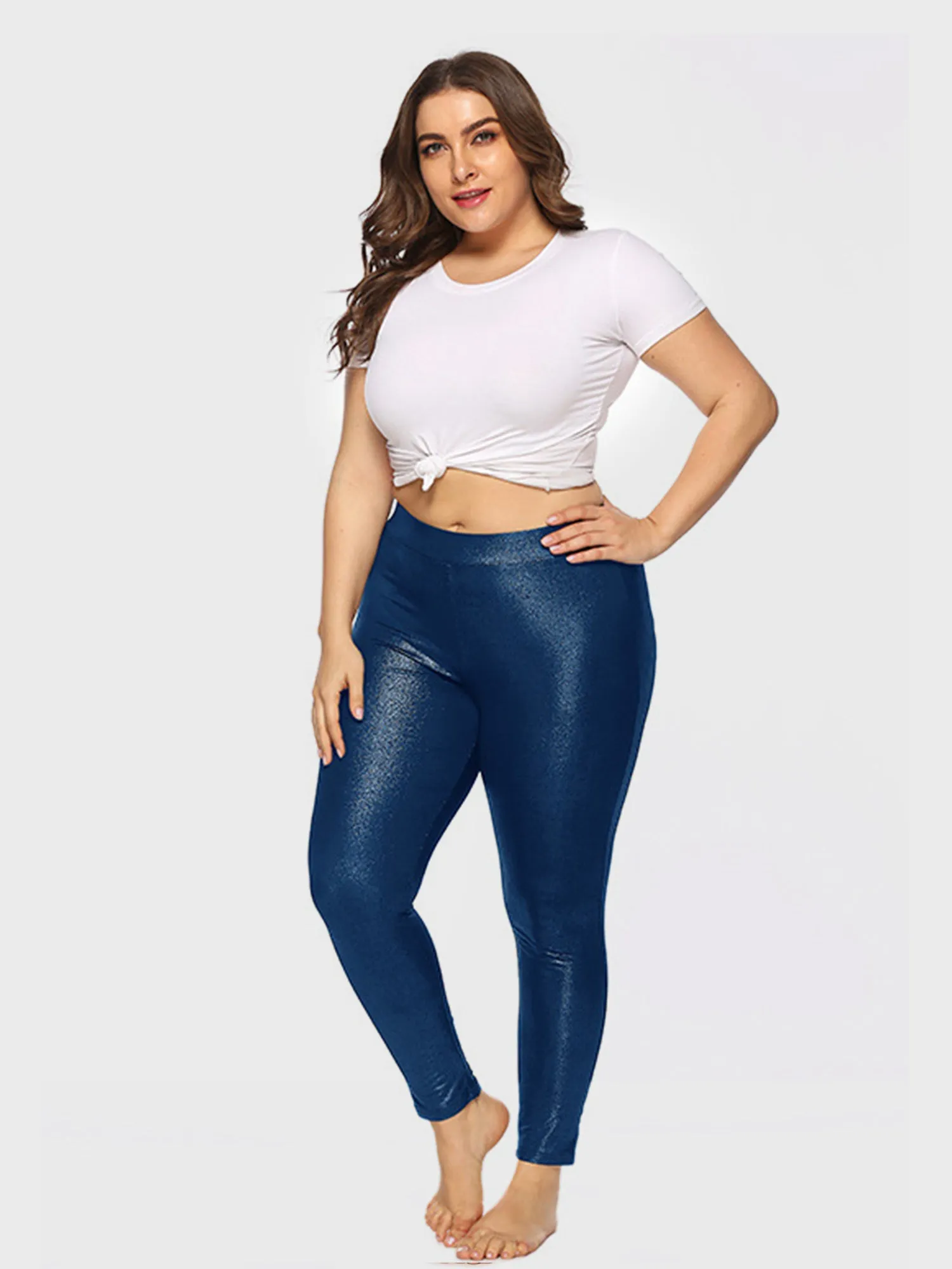 Midsize Stretch Sports Casual Leggings