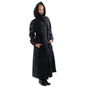 Mycra Pac Raincoat Long Donatella Black Scroll