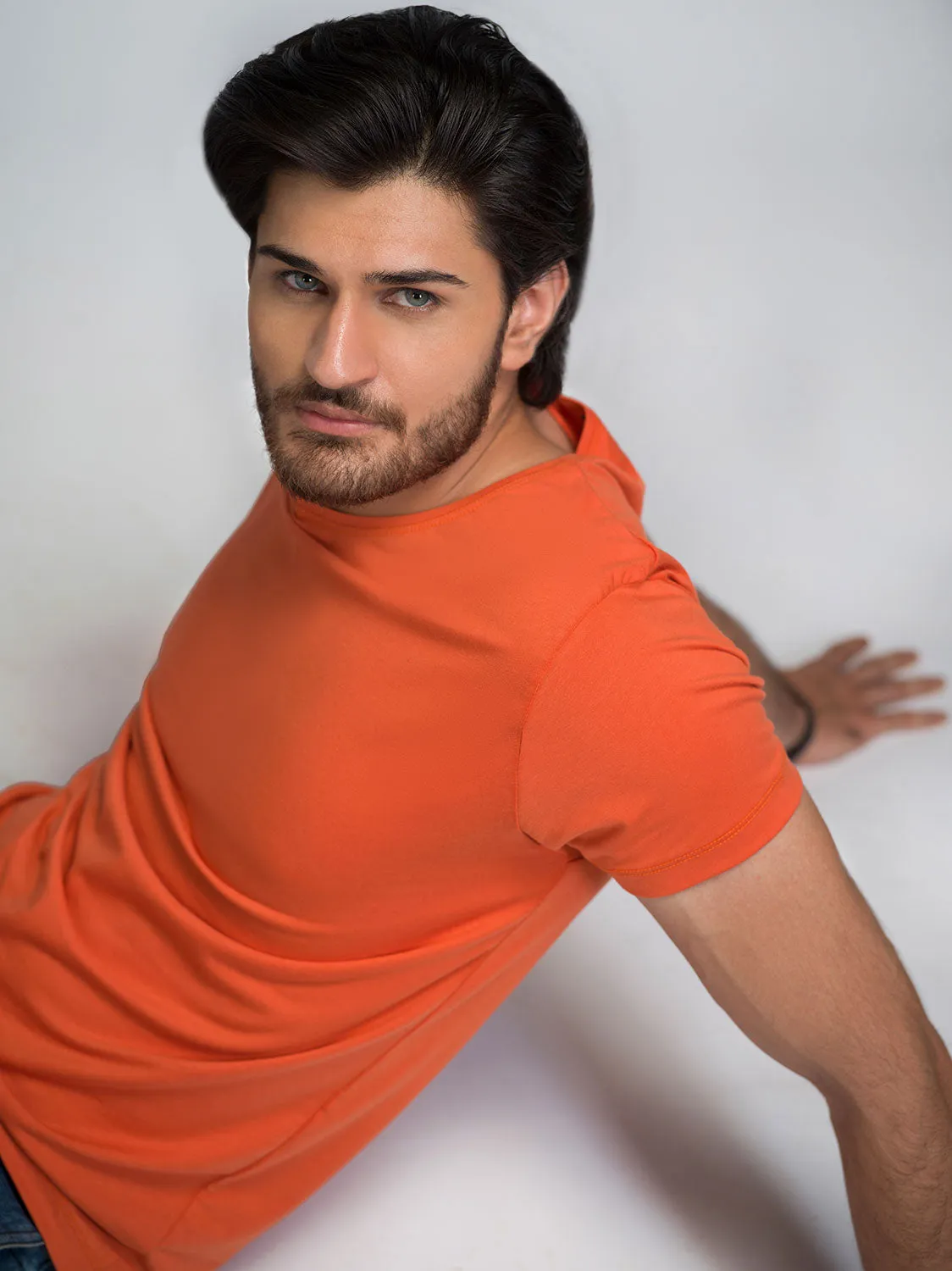 Orange Crew Neck