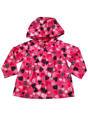 Osh Kosh B'gosh Little Girls Hoodie Raincoat Hooded Rain Coat Slicker Jacket