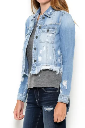 Rebel fitted jean jacket