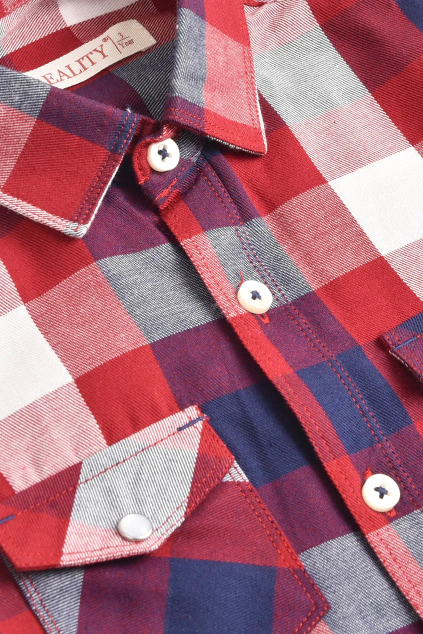 Red Classic Check Boy’s Shirt