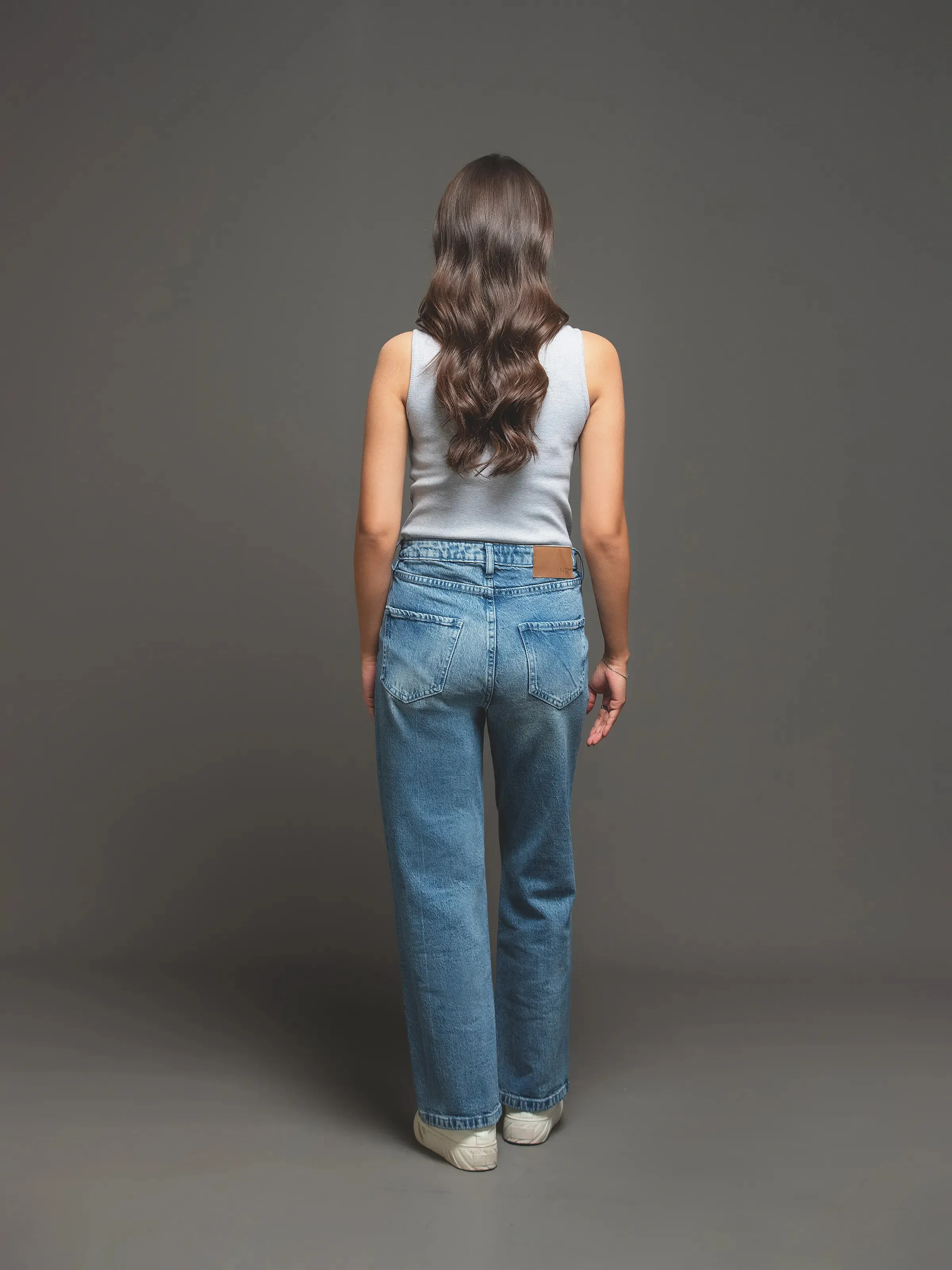 Relaxed Fit Ripped Denim - FWBDP24-007