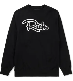 Rich Script Crewneck Sweatshirt