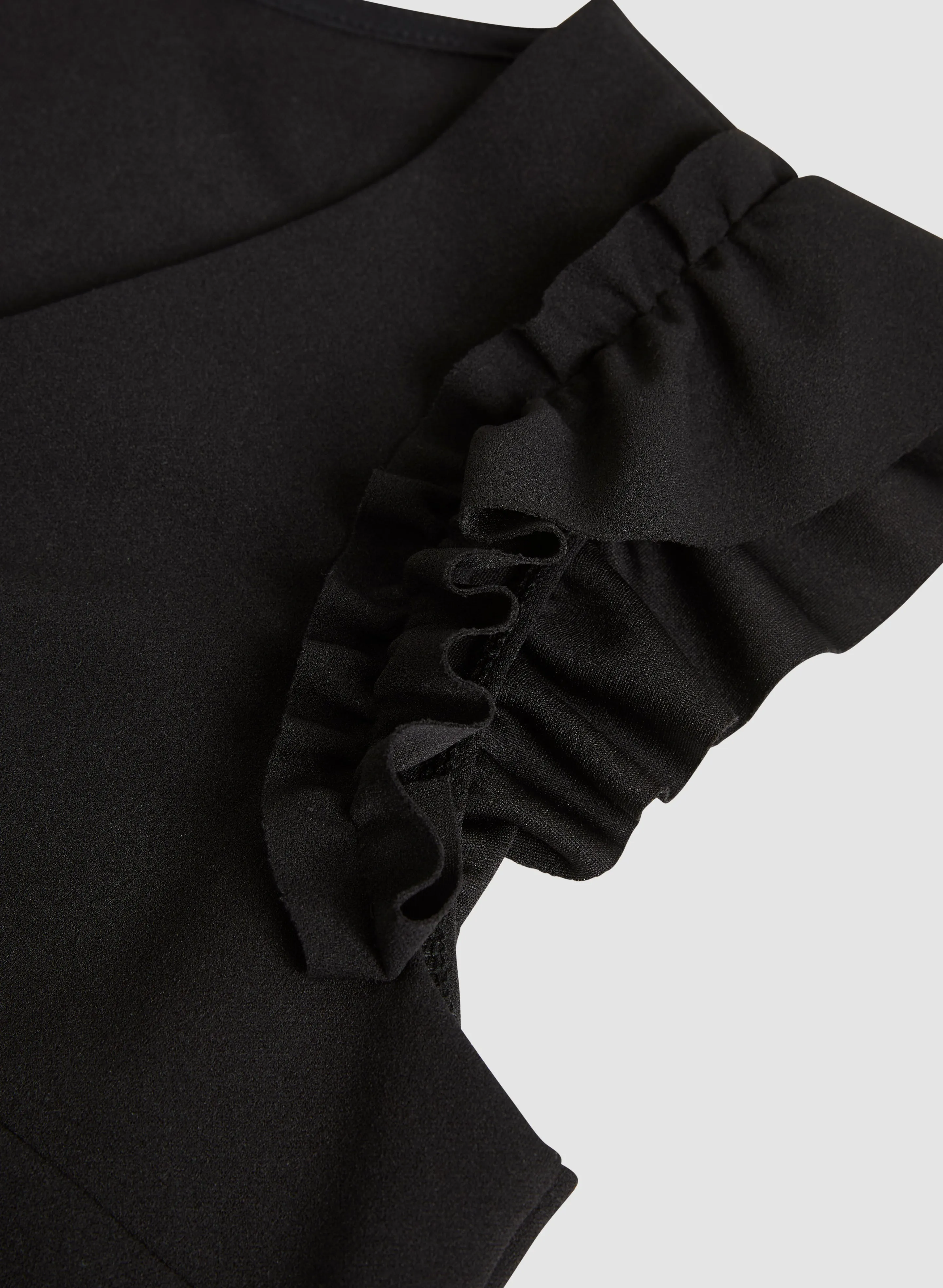Ruffle Cap Sleeve Top