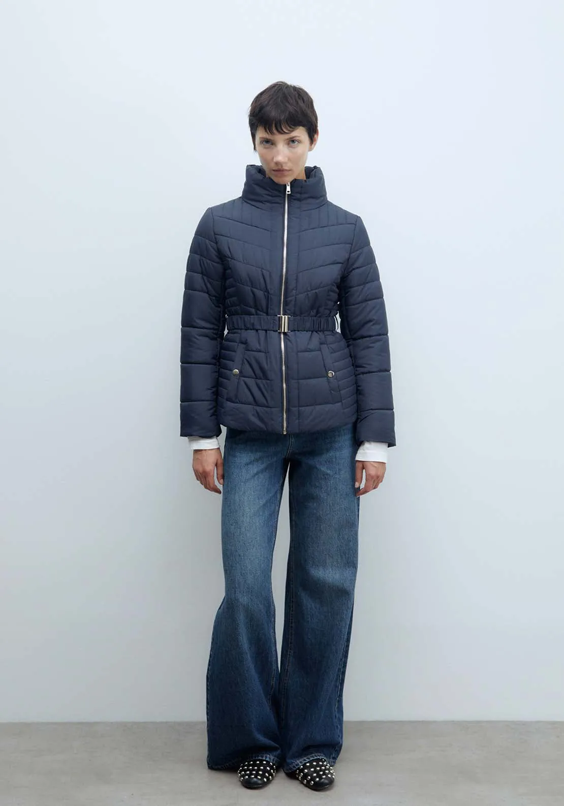 Short Parka - Navy