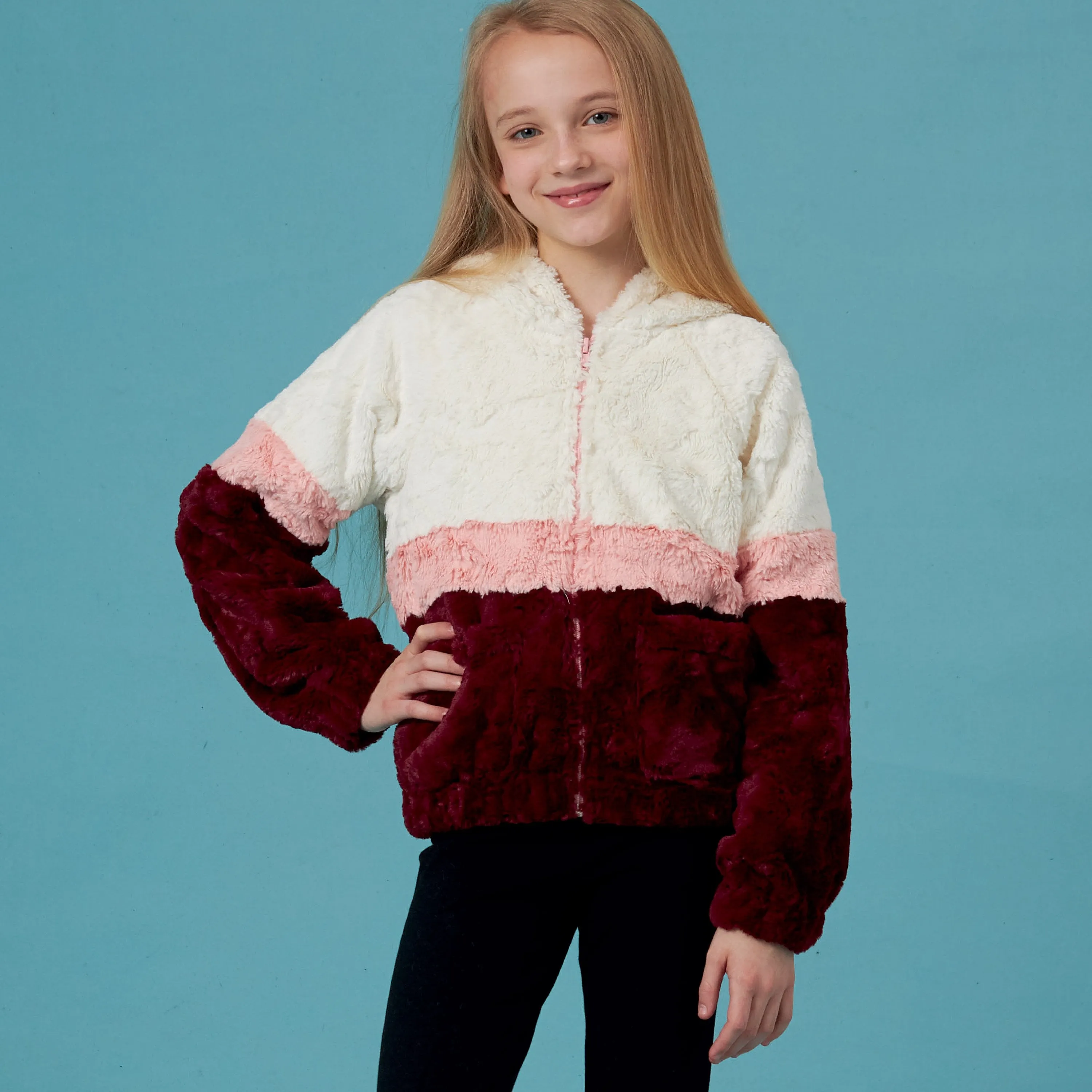 Simplicity Sewing Pattern 8999 Girls' Knit Hooded Jacket