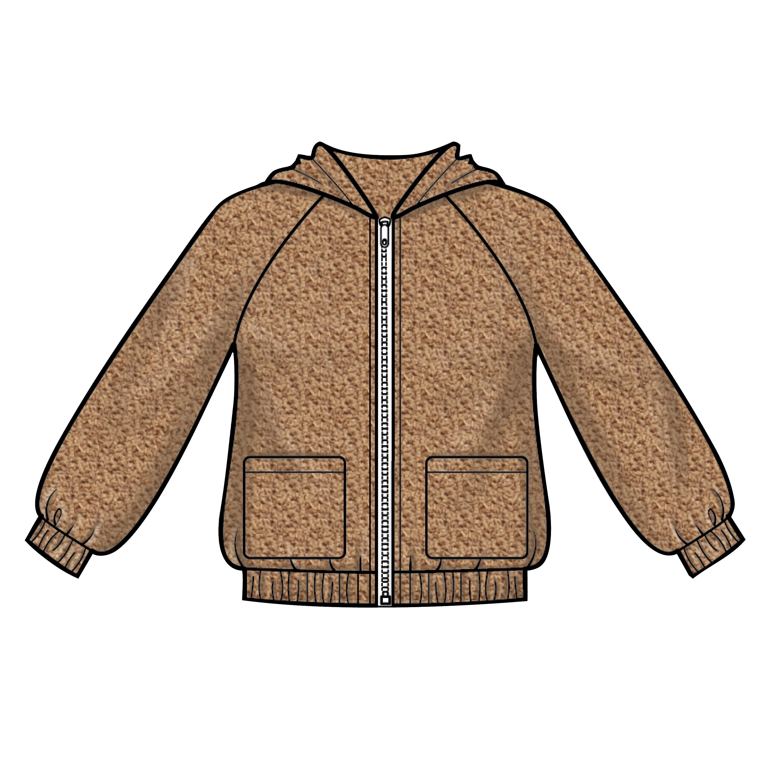 Simplicity Sewing Pattern 8999 Girls' Knit Hooded Jacket