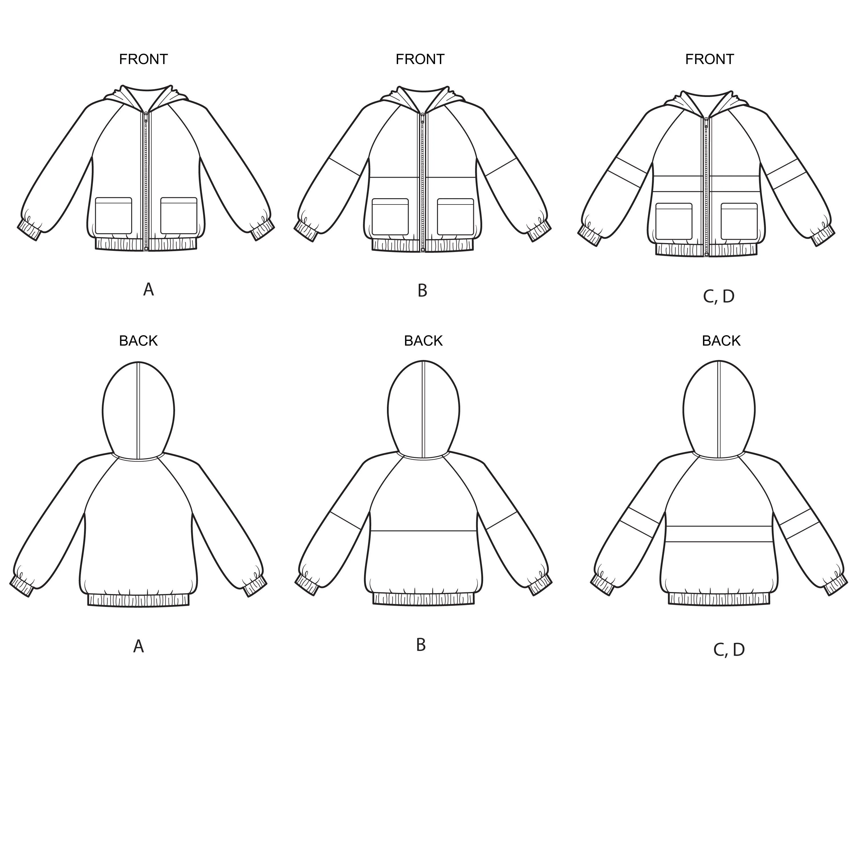 Simplicity Sewing Pattern 8999 Girls' Knit Hooded Jacket