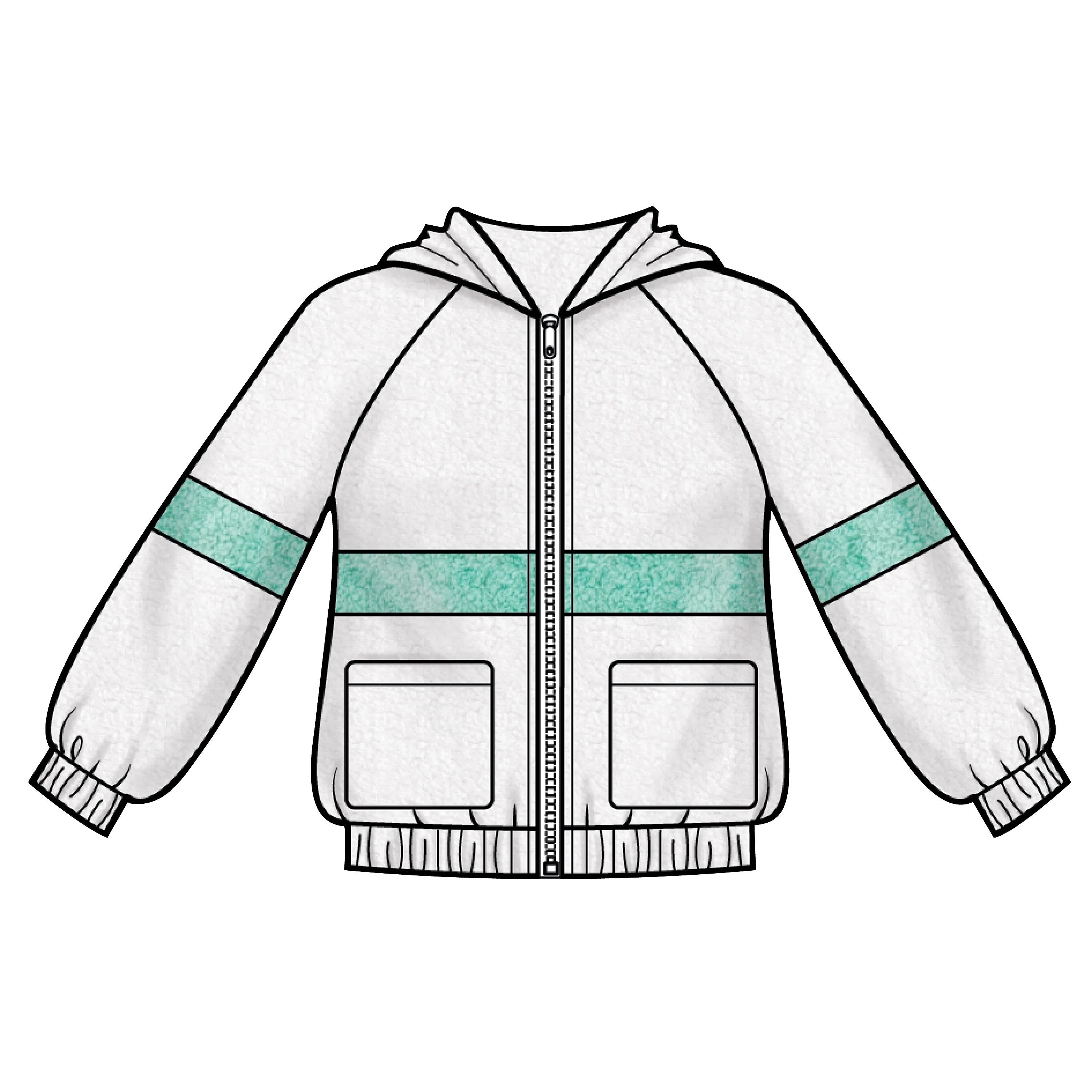 Simplicity Sewing Pattern 8999 Girls' Knit Hooded Jacket