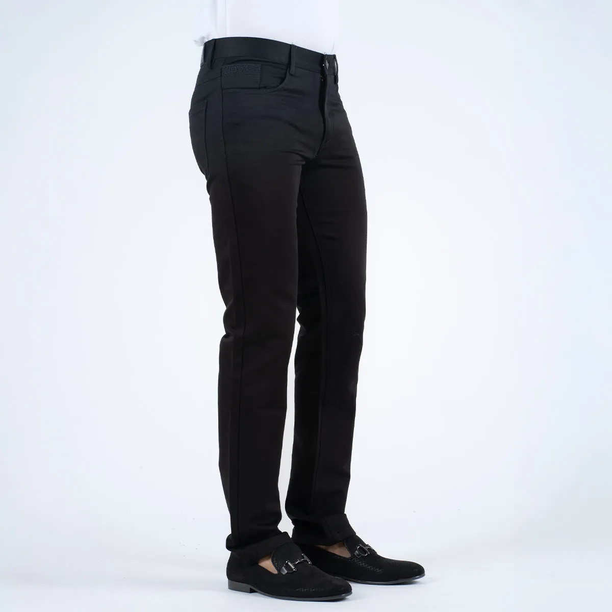 Slade Men's Black Relaxed Fit Stretch Pants